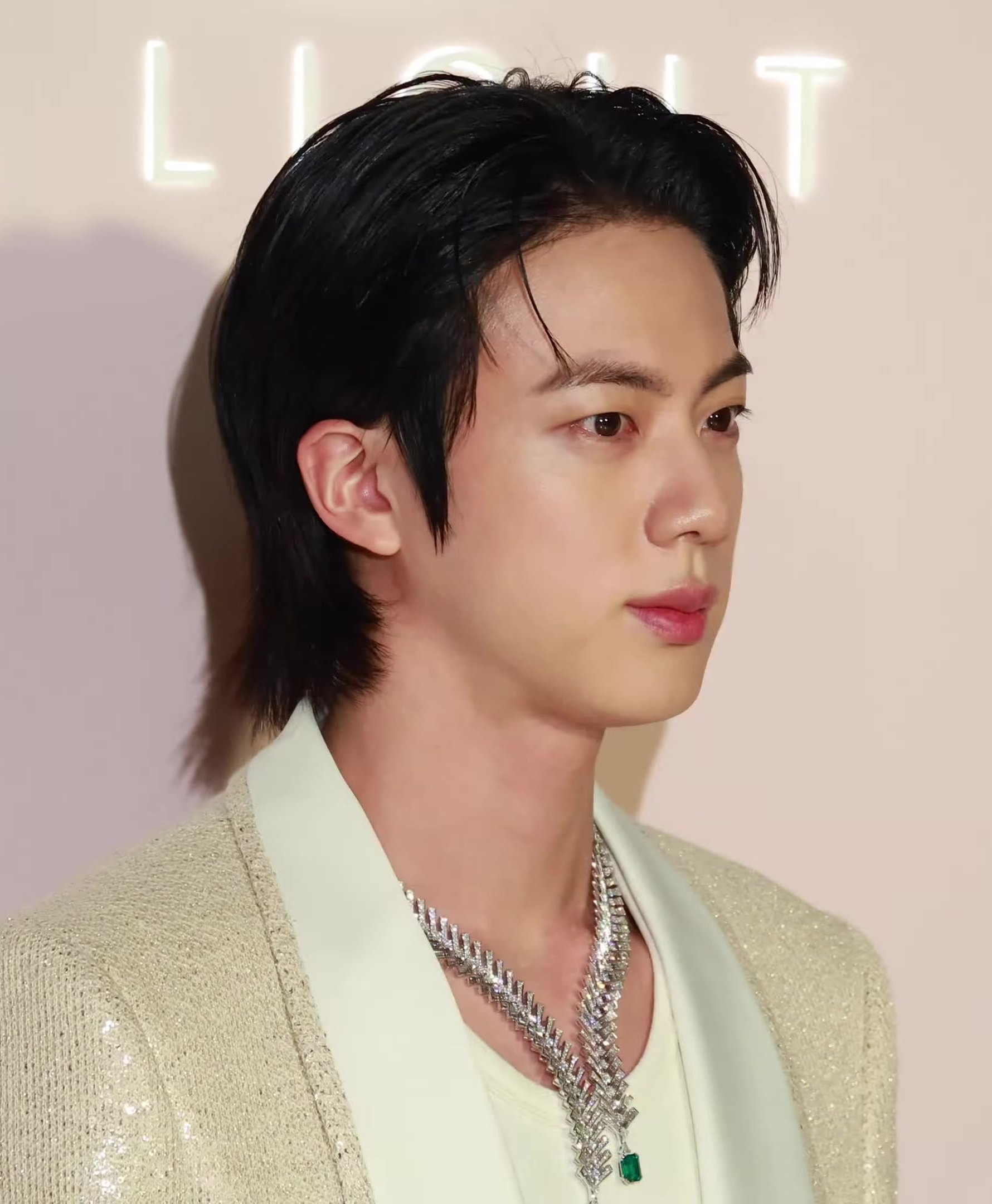 Jin of BTS at the Fred jewellery Maison Fred event, March 2025