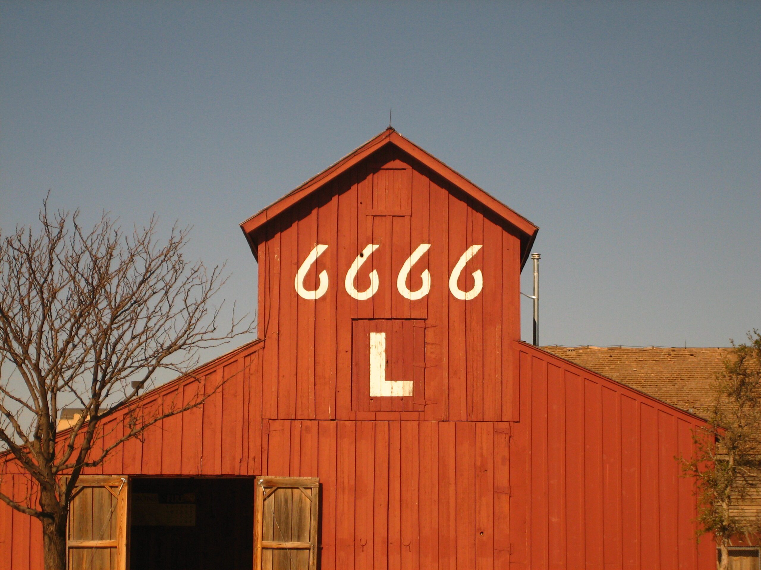 Four Sixes (6666) Ranch barn, National Ranching Heritage Center, Lubbock, Texas